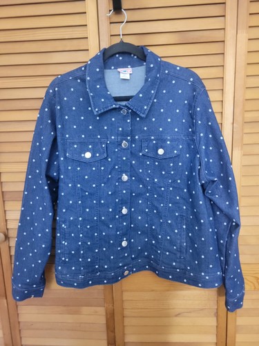 Giacca denim pois boho - denim,