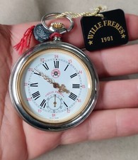 Orologio da tasca Wille Freres a carica manuale fondo di magazzino NOS anni '80