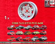 1 Cerchio Fiat Cromodora CD66 7x13 4x98 -1- Wheel Felge llanta jante Lancia