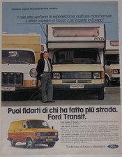Advert Pubblicità 1982 FORD TRANSIT / CAMPER ARCA