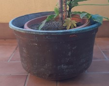 pentolone di rame antico grande