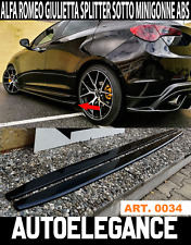 0034 ALFA ROMEO GIULIETTA 2010-2020 FLAPS SOTTO MINIGONNE ABS NERO LUCIDO