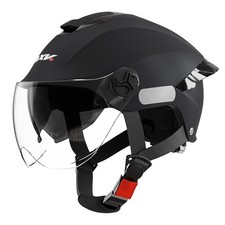 Casco Moto Faccia Aperta Nero