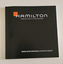 MANUALE/Warranty OROLOGIO HAMILTON
