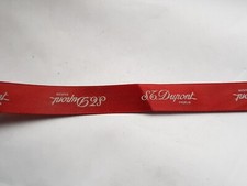 NEUF ruban rouge  tissu emballage cadeau marque L T DUPONT au mètre