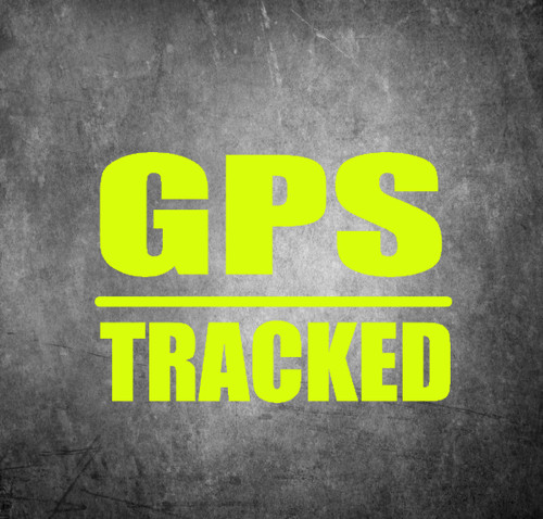 Adesivi gps tracked giallo - gps,
