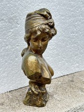 BUSTO IN BRONZO DORATO DI