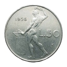 Italy 50 Lire 1956 Acmonital