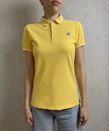 Moncler yellow polo - moncler,