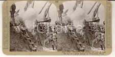 1918 WW1 THE GREAT WAR Grand assault on WYTSCHAETE WOOD *Stereoscopic photo n.83