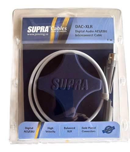 Supra cables dac xlr aes - dac,