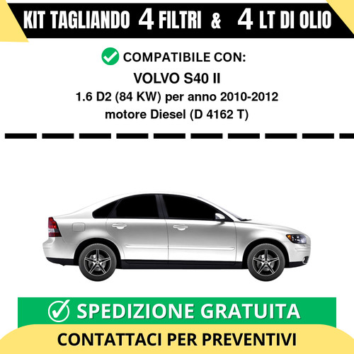 Tagliando per volvo - volvo, 1.6