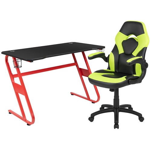 Scrivania gaming rossa sedia - rossa,
