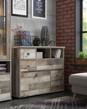 Credenza stile loft, cassettiera industriale Tarbes, spaziosa e unica