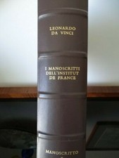 Leonardo da Vinci Manoscritto E Facsimile Giunti 1989 Edizione limitata cofanett