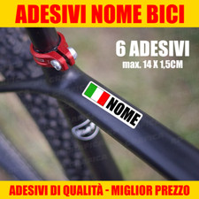 KIT 6 ADESIVI NOME BICI