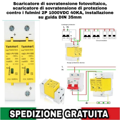 Scaricatore sovratensione - di,
