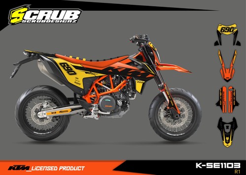 Kit grafica ktm 690 smc - grafica,