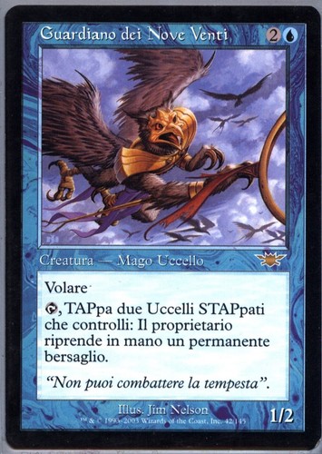 Mtg magic guardiano dei nove - guardiano,
