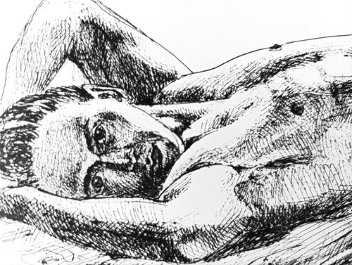 Disegno inchiostro originale - a,