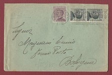 storia postale Regno in Fermo Posta Michetti c.20 e coppia c.30 busta Parma 1926