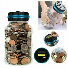 Salvadanaio Elettronico Conta Monete Contamonete Contatore Automatico Display 