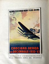 "ALI D'ITALIA SULL'ATLANTICO", GUIDO MATTIOLI 1933, CROCIERA AEREA DEL DECENNALE