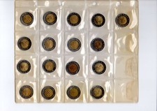 Lotto monete bimetalliche - lotto, 71