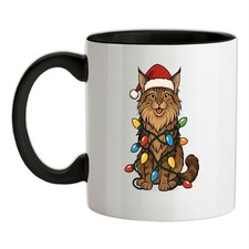 Maine Coon Cane Natale Luci -