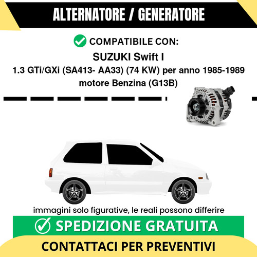 Alternatore suzuki swift 3 - swift, 1.3