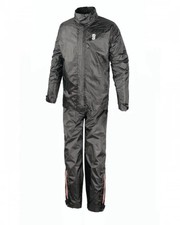 COMPLETO TUTA ANTIPIOGGIA IMPERMEABILE SYSTEM SET NERO BLACK MOTO OJ XXXL 3XL