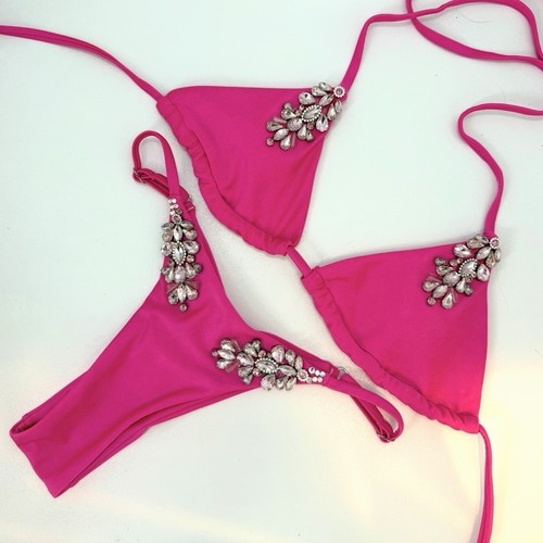 Bikini rosa abbellimento