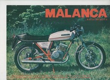 advertising Pubblicità-MOTO MALANCA 150 E 2C  1977 MOTOSPORT EPOCA