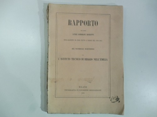 Rapporto del conte luigi - rapporto,