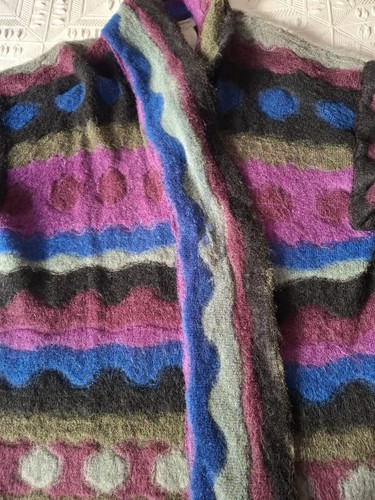 Giacca maglia lana - in,