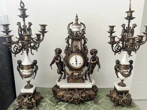 Orologio trittico tavolo - orologio, da