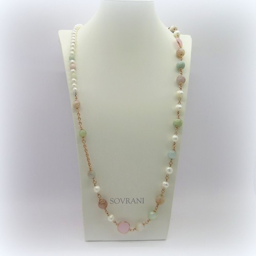 Collana lunga sovrani perle - collana,