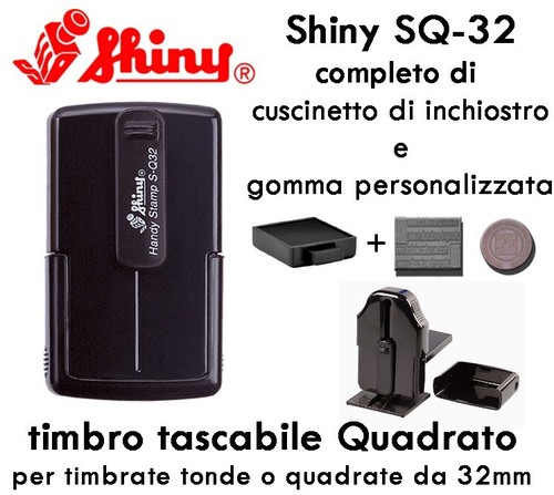 Timbro personalizzato shiny - timbro, s