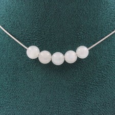 Collana 5 Perle Pietra di Luna