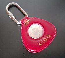 Portachiavi Argento 925/1000 A.I.D.O. Euronummus 1986 NOS