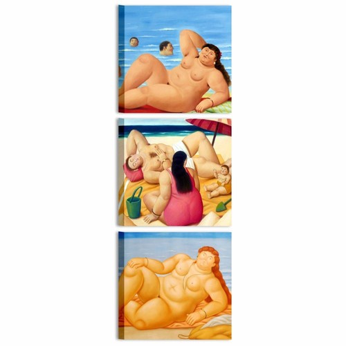 Botero tris quadri moderni - botero,