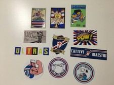 SAMPDORIA 11 ADESIVI ULTRAS PEGATINAS AUFKLEBER STICKERS SOCCER CATTIVI MAESTRI