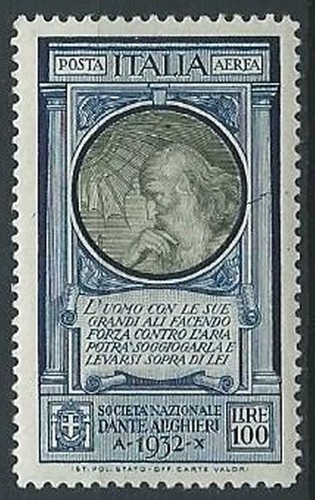 1932 regno posta aerea dante - posta,