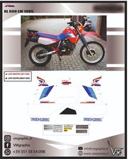 XL 600 RM 1986 ADESIVI ADHESIVES GRAFICHE STICKERS DECALS