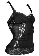 DOLCE & GABBANA D&G top nero con inserti in pizzo black top with lace inserts