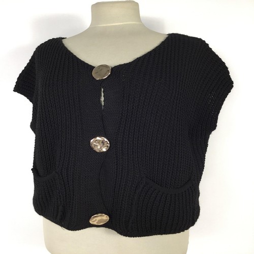 Cardigan smanicato donna - cardigan,