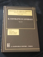IL CONTRATTO IN GENERALE TRATTATO DI DIRITTO PRIVATO TOMO III MARIO BESSONE