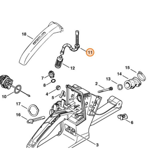Stihl tubo serbatoio miscela - tubo,