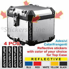 4 Adesivi Catarifrangenti Valigie BMW R1200 R1250GS Top Case ADVENTURE