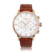 Cronografo Uomo in Pelle